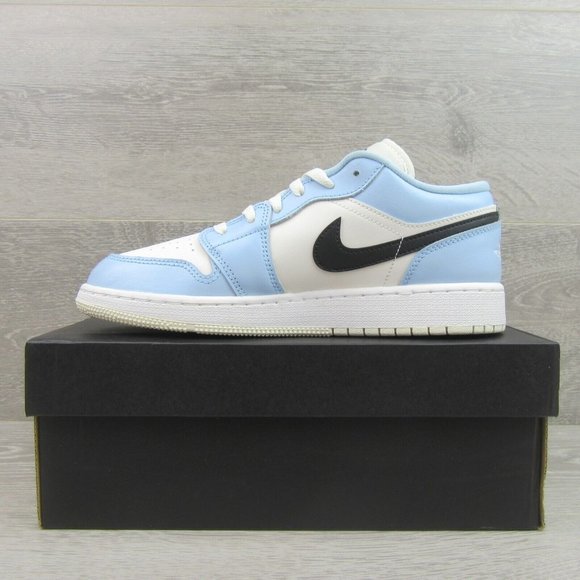 Jordan 1 Low Ice Blue GS Size 6.5Y / Womens Size 8 Sneakers NEW - Picture 3 of 15
